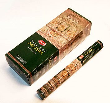   ʻ (Hem Precious Musk incense sticks).