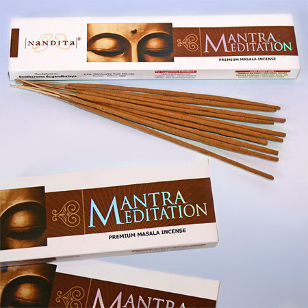  Nandita Mantra Meditation Premium Masala Incense () 