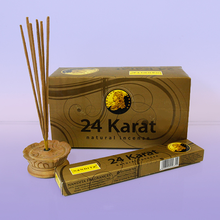  Nandita Indian 24 Karat Natural Incense (24 ) 