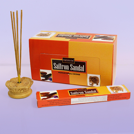  Nandita Indian Saffron Sandal Natural Incense (+) 