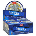 Благовоние конусы Хем «МИРРА» (Hem Myrrh Incense cones).