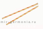 СВЕЧА (Приморье) кармическая выбеленная с красными полосами 20х0,7 см