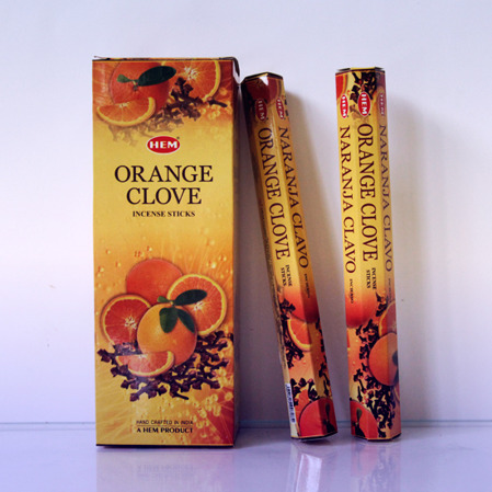 Благовоние «Апельсин+Гвоздика» ( HEM Hexa ORANGE-CLOVE incense sticks).