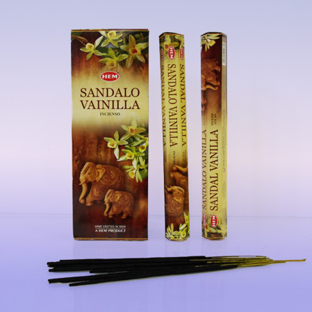 Благовоние «Сандал+Ваниль» ( HEMHexa SANDAL-VANILLA  incense sticks).