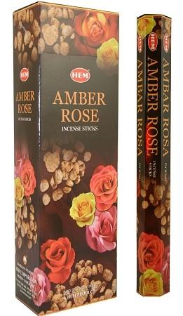 Благовоние «Амбер+Роза» (Hem Amber+Rose Incense sticks)