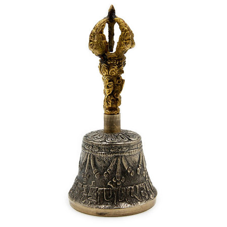 Тибетский поющий колокол малый 5 металлов h-11см d-5cм Индия