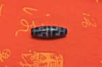 Бусина Дзи Сосуды Долголетия агат с лазерной Гравировкой 3,8 см