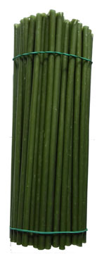 Свечи восковые зеленые 1кг (250 штук) № 100 (L=165mm/ d=5,7mm)