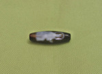 Бусина дзи Тара с нимбом агат с лазерной гравировкой 3,8 см