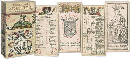 Таро Тарокки Монтьери Taroccino Montieri (62 карты + многоязычная инструкция) худ.Дин Монтьери