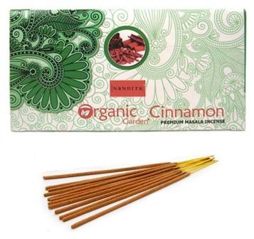 Благовония Nandita Корица Organic Cinnamon Premium Masala Incense 15gm