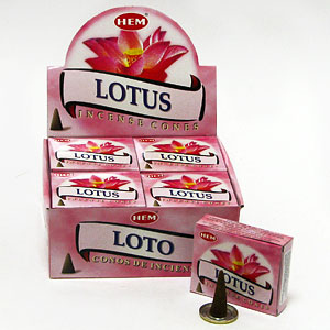 Благовоние конусы «ЛОТОС» (Hem Lotus incense cones).