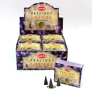 Благовоние конусы Хем «Драгоценная ЛАВАНДА» (Hem Precious Lavender Incense Cones).