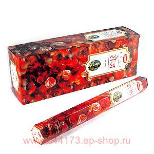    (Hem Precious Rose incense sticks).