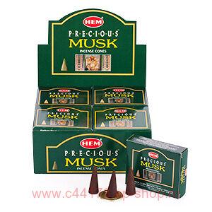     ʻ (Hem Precious Musk incense cones).