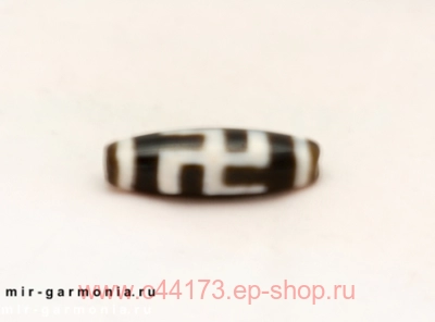Бусина дзи Хо ту агат 3,5 см