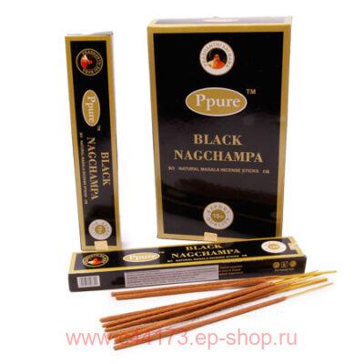  Ppure   Black Nagchampa Masala Incense Sticks