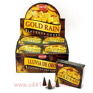     ܻ (Hem Gold Rain incense cones).