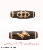 Бусина Дзи Гаруда агат 4,5 см